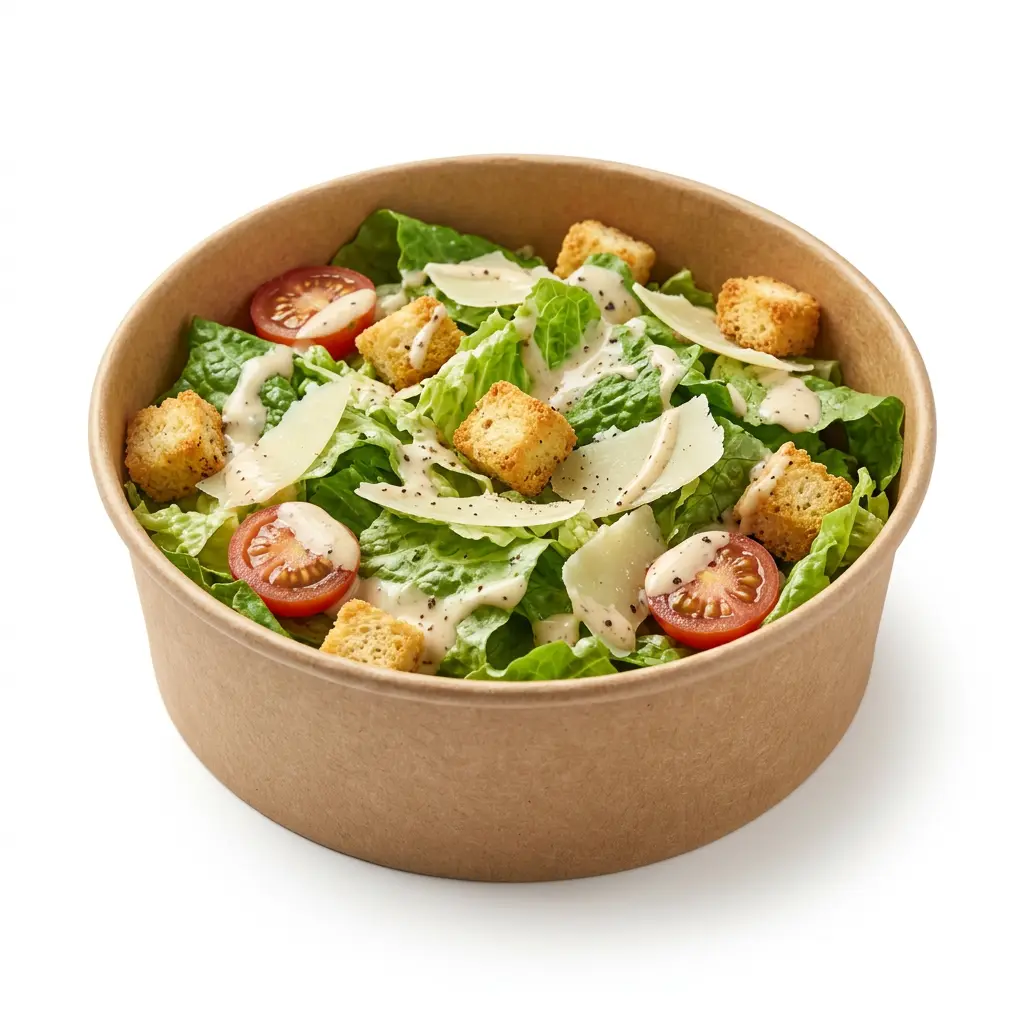 AI Generated Salade romaine détourée sur fond blanc.webp